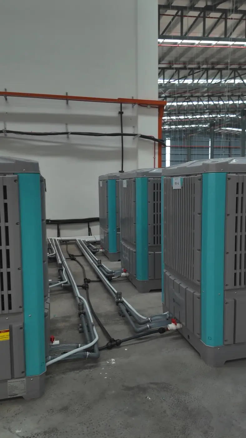 Outdoor units with PVC piping