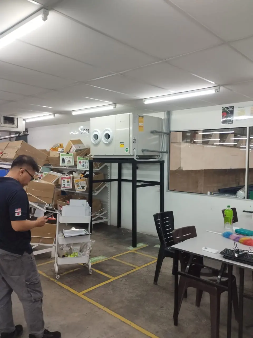 Copper-free cooling installed across a Malaysian factory floor